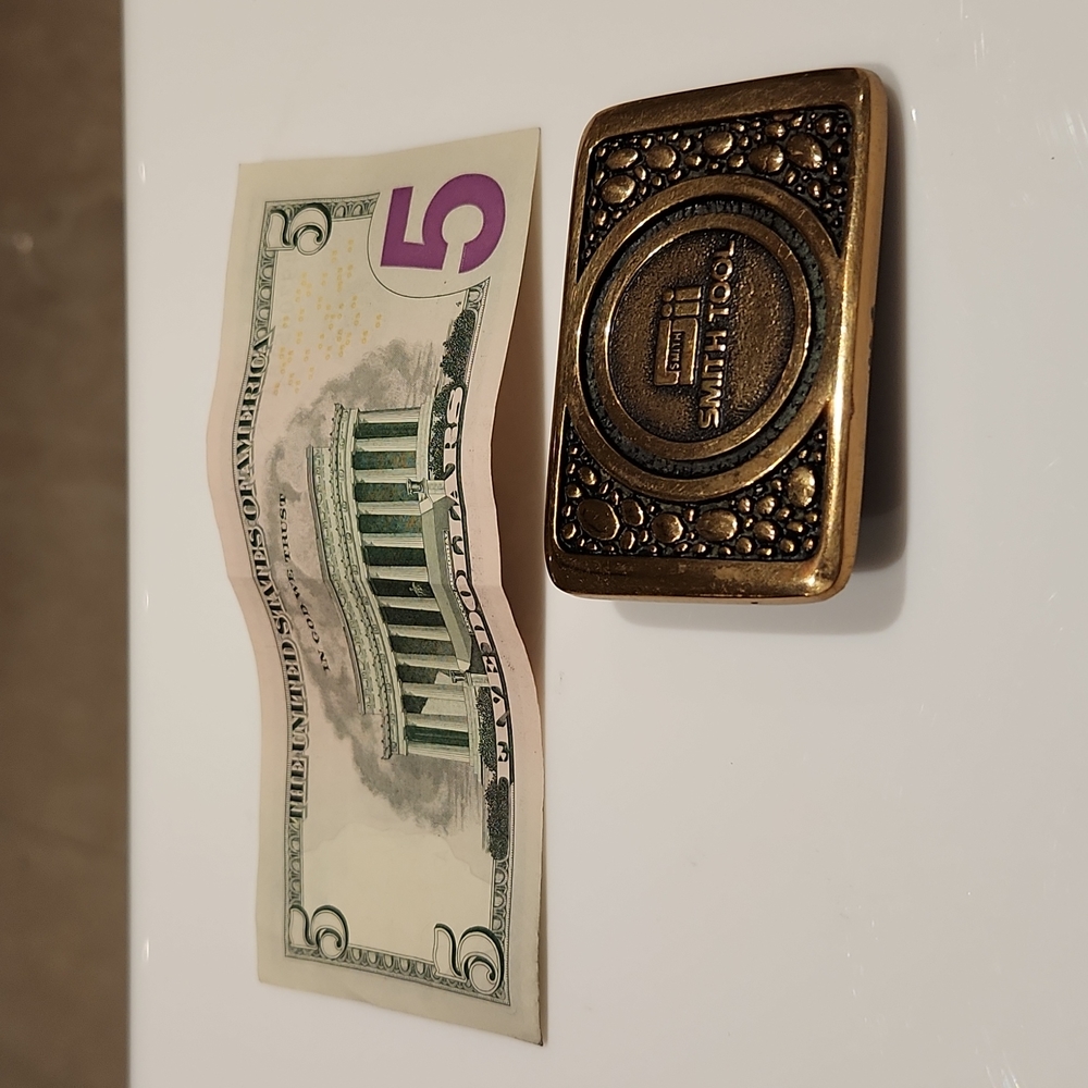 Smith Tool brass belt buckle